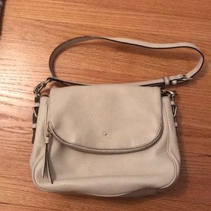 Kate Spade ivory leather satchel. Great condition.